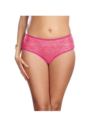 Panty taille basse, ouvert, fronces au dos 