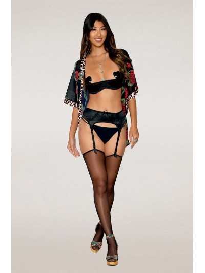 Soutien-gorge Demi-Seins en satin noir 