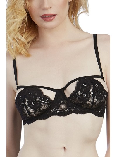Soutien-gorge ajouré noir 