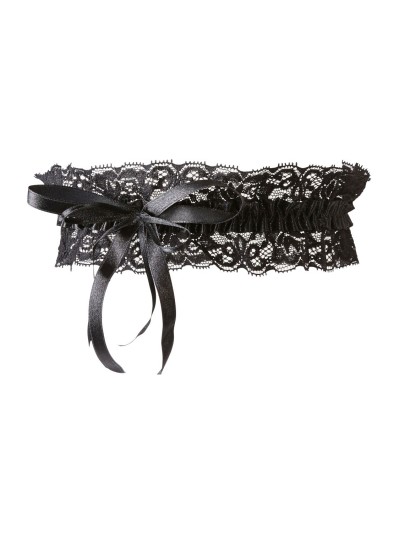 Jarretière dentelle noire 