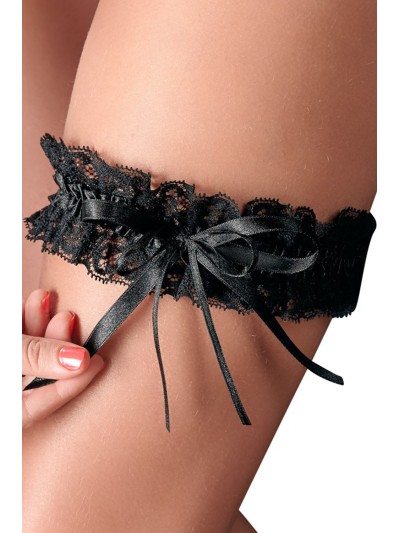 Jarretière dentelle noire 