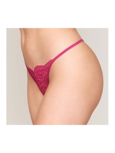 String ficelle rouge avec chaine strass 