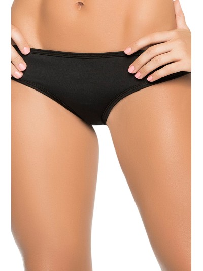 Tanga noir froncé sur les fesses 