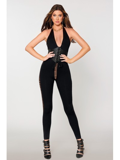 Combinaison bodystocking noire 