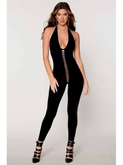 Combinaison bodystocking noire 