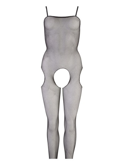 Combinaison en résille noire ouvert à l'entrejambe 