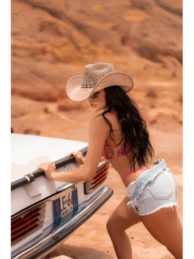 Ensemble 2 pièces résille brodée rose et bleue, soutien gorge et string 