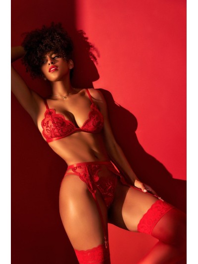 Ensemble 3 pièces rouge 