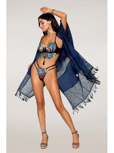 Ensemble soutien-gorge avec chainettes amovibles et string  