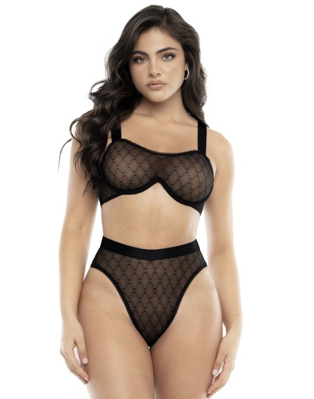 Ensemble 2 pièces soutien-gorge et culotte noir 