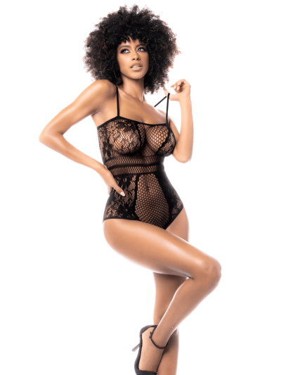 Body résille noire 