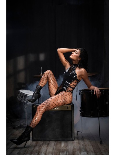 Body string en vinyle noir 