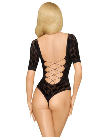 Body noir manche trois quart Salute me 