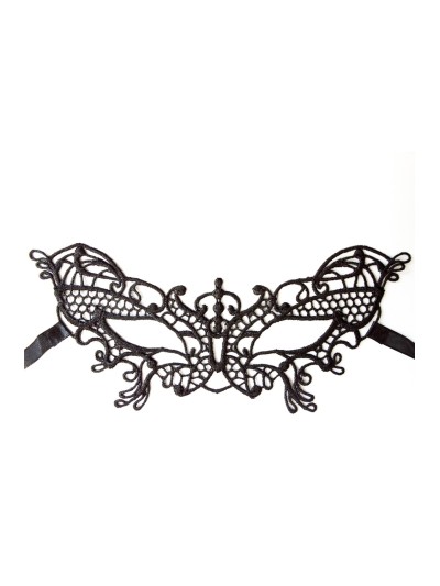 Masque souple dentelle noire 