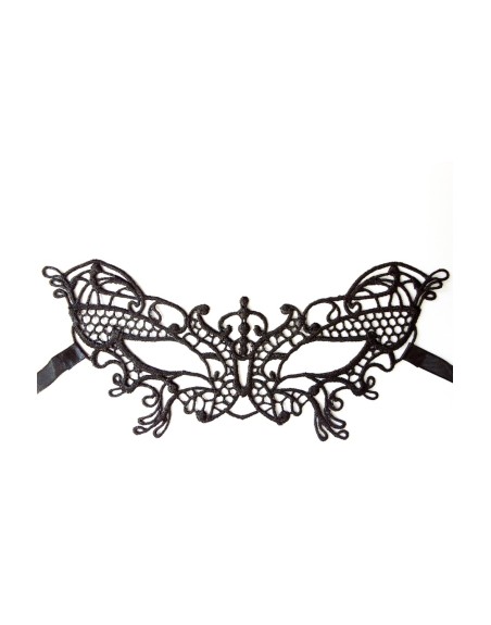 Masque souple dentelle noire 