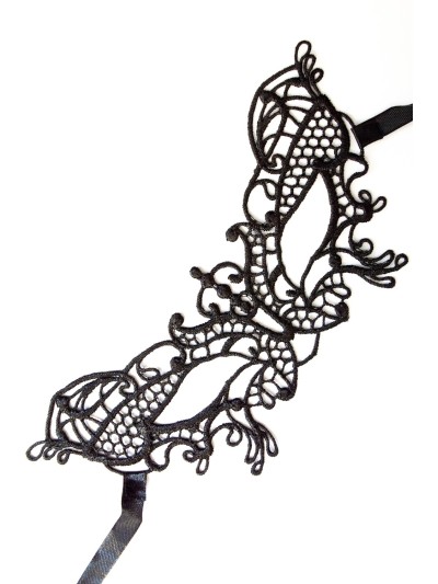 Masque souple dentelle noire 