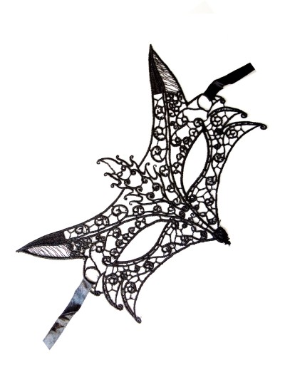 Masque souple dentelle noire 