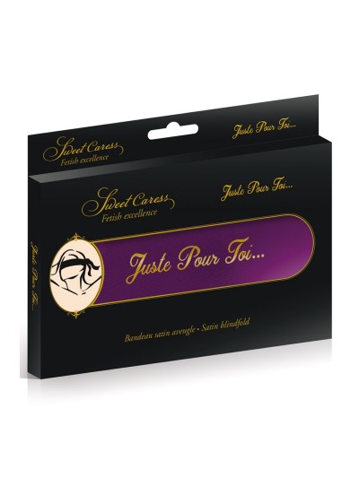 Bandeau satiné violet pour les yeux 