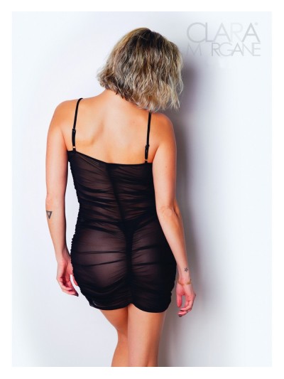 Mini Robe aspect satin noir - Le Numéro 6 - Collection  Robe 