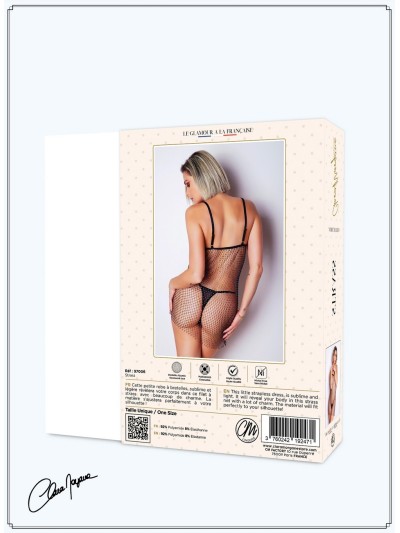 Petite robe en fine résille incrusté de strass - Le Numéro 1 - Collection Strass 