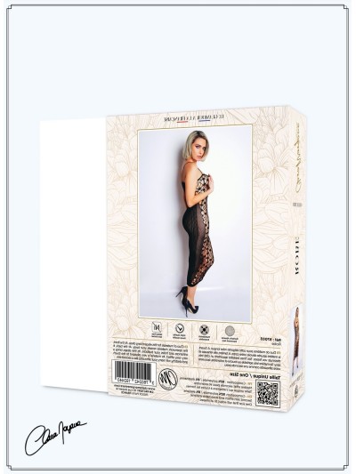 Robe sexy longue en résille noire - Le Numéro 3 - Collection Robe 