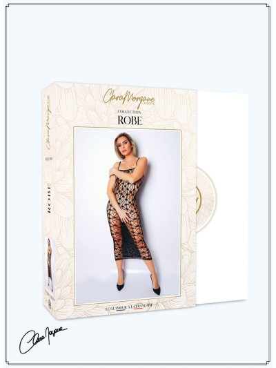 Robe sexy longue en résille noire - Le Numéro 3 - Collection Robe 