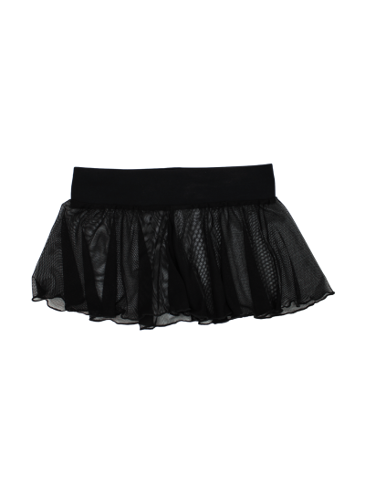 Mini jupe noire en résille transparente Stella 