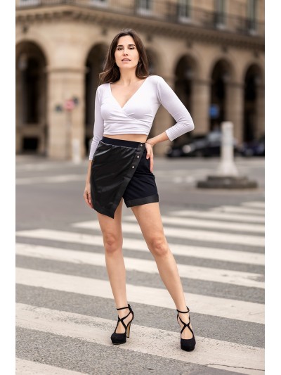 Jupe courte noire Mia 