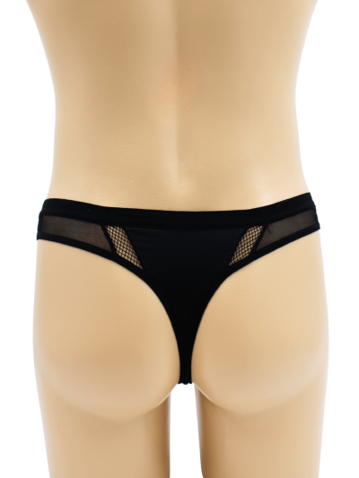 String noir semi opaque 