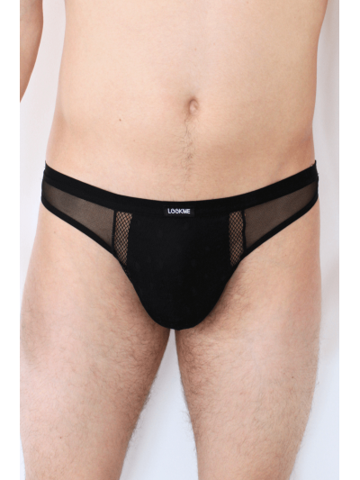 String noir semi opaque 