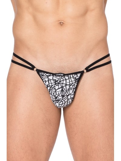 Mini string imprimé blanc et noir New Look 