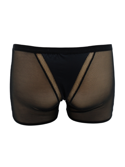Boxer noir semi opaque 