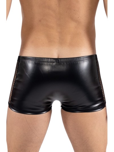 Boxer noir Black Desire en simili cuir 