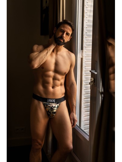 Slip imprimé camouflage argenté ARMY 