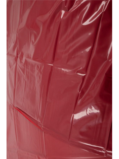 Drap de lit en vinyle rouge 200 x 230 cm 