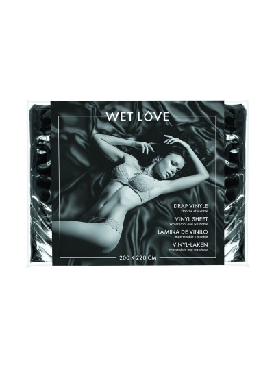 Drap vinyle noir 200x220 cm 