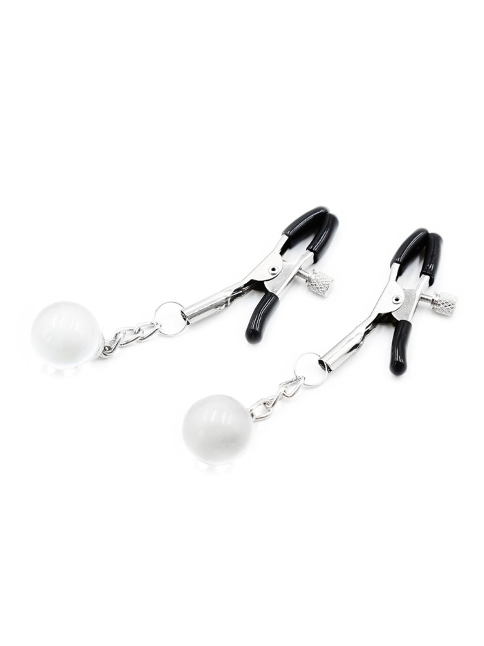 Pinces à seins réglables avec bijoux 