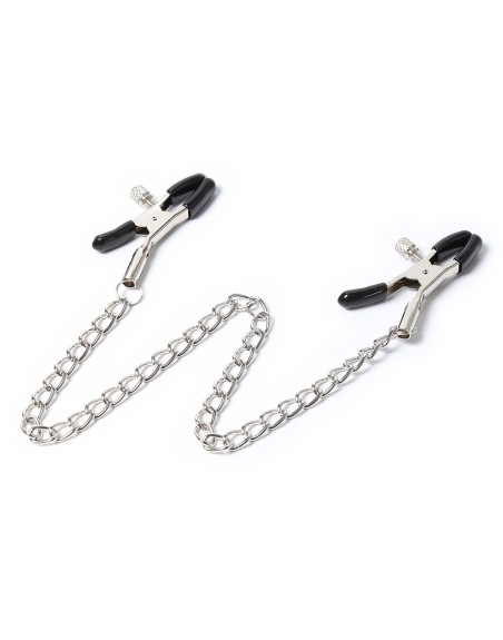 Pinces à seins avec chainette 