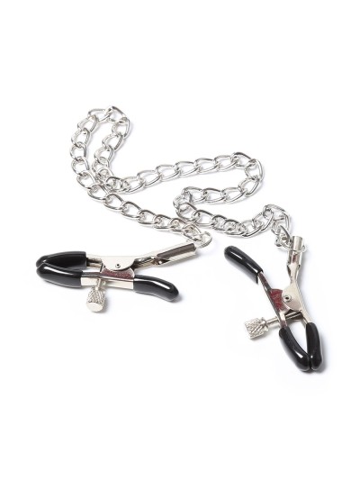 Pinces à seins avec chainette 