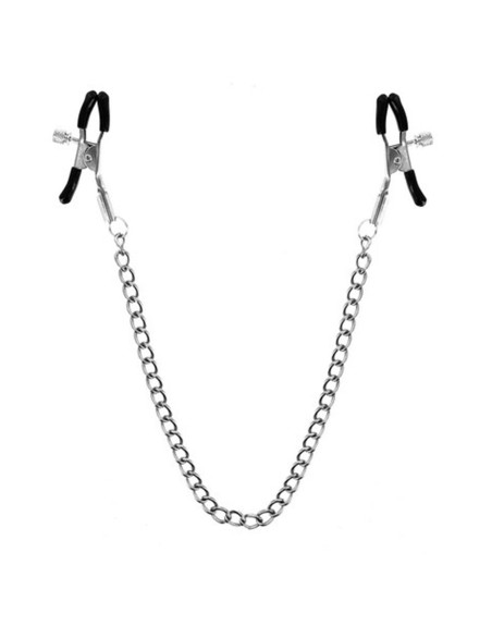 Chaîne pinces à seins 45cm embouts de protection 