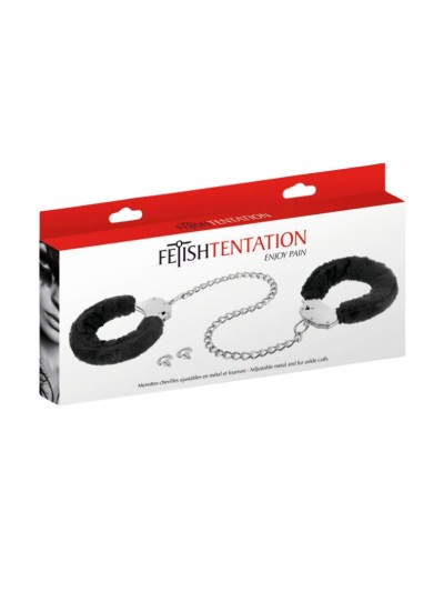 Menottes pour chevilles avec fourrure pour débutant 