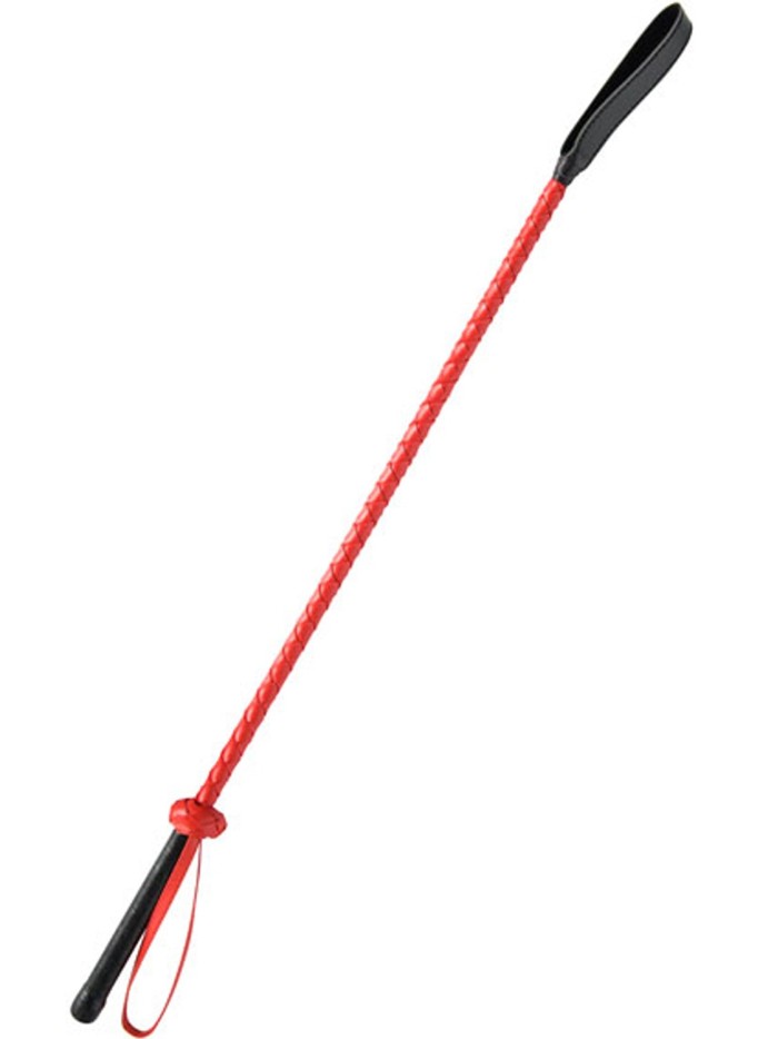 Cravache rigide rouge 