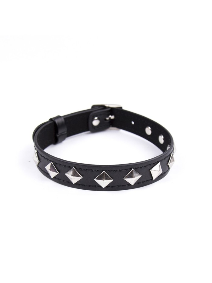 Collier réglable avec déco en métal 