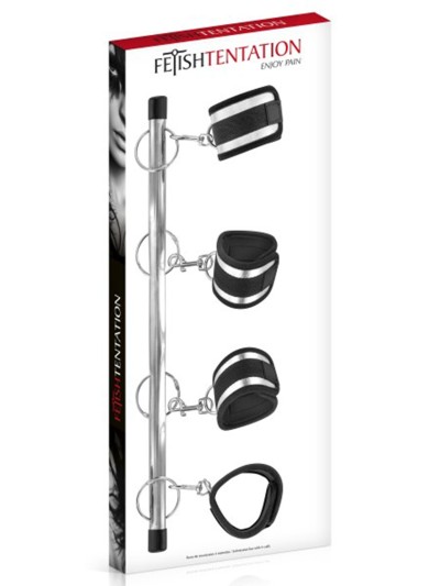Barre de soumission avec 4 menottes Fetish Tentation 
