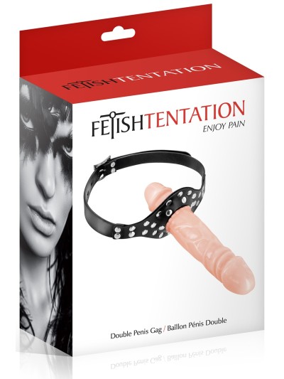 Bâillon double gode chair 