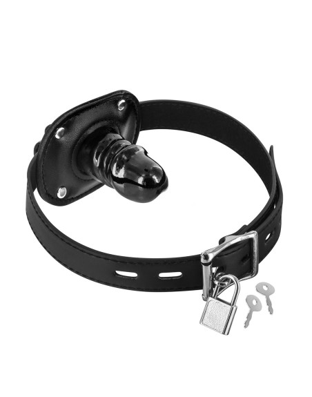 Bâillon avec mini gode entrant 