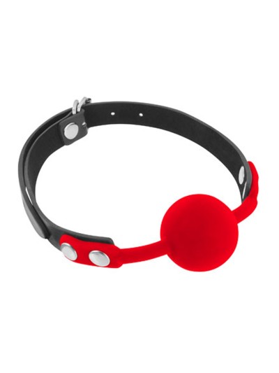 Baillon à boule rouge silicone 