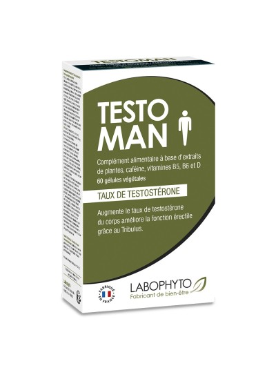 Testoman augmentation taux testostérone 60 gélules 