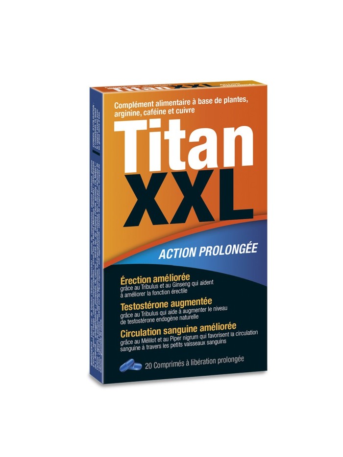TitanXXL Stimulant sexuel 20 comprimés 