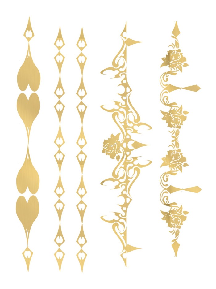 Tatouage éphémère - Effet or  